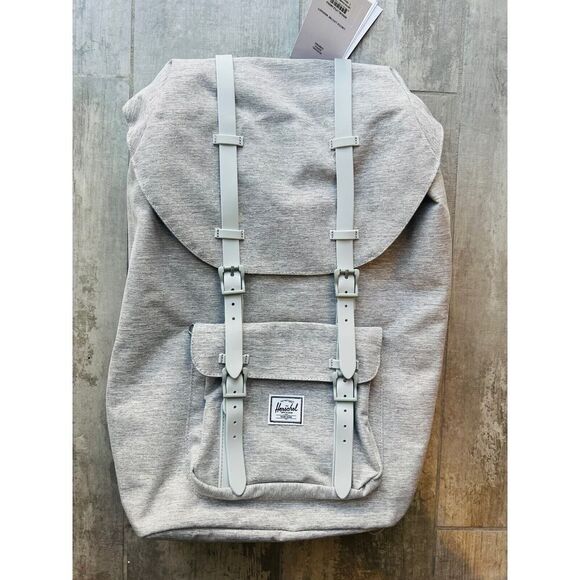 Herschel Supply Little America Light Grey Crosshatch - Rare Retired Backpack NEW main image 4